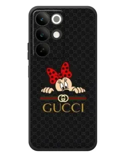 Чехол для Realme C85 с картинкой «Минни Маус Gucci — черный»