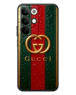 Чохол для Realme C85 з картинкою «Gucci — фірмова смуга та золото»