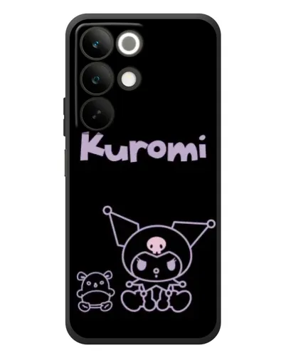 Чохол для Realme C85 з картинкою «Kuromi — чорний мінімалізм»
