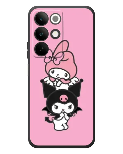 Чохол для Realme C85 з картинкою «Тріо My Melody та Kuromi»