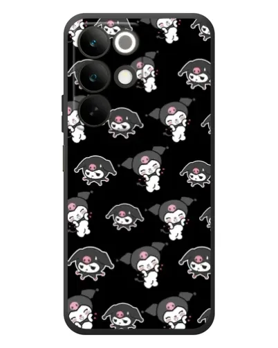 Чохол для Realme C85 з картинкою «Чорний паттерн Kuromi»