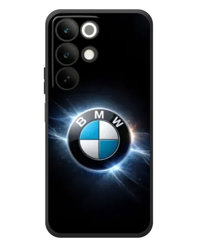 Чохол для Realme C85 з картинкою «BMW — неонове сяйво»