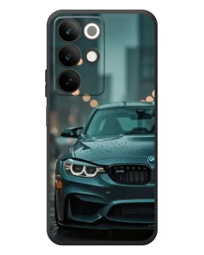 Чохол для Realme C85 з картинкою «BMW у вогнях міста»