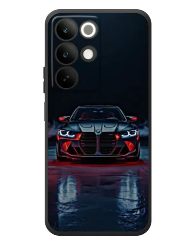 Чохол для Realme C85 з картинкою «BMW на мокрій дорозі»