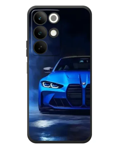 Чохол для Realme C85 з картинкою «Блакитна BMW M4»