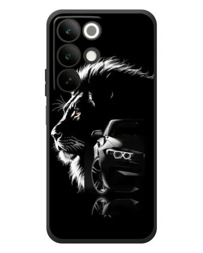Чохол для Realme C85 з картинкою «BMW та лев»