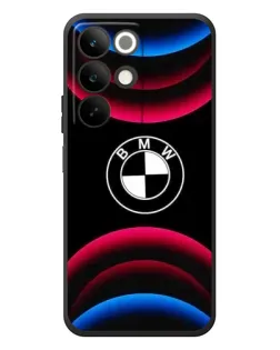 Чохол для Realme C85 з картинкою «Логотип BMW та неонові дуги»