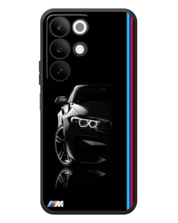 Чохол для Realme C85 з картинкою «Силует BMW в темряві»
