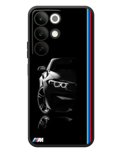 Чохол для Realme C85 з картинкою «Силует BMW в темряві»
