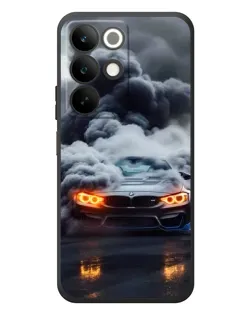 Чохол для Realme C85 з картинкою «BMW у диму»