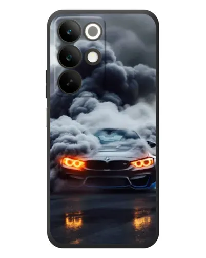 Чохол для Realme C85 з картинкою «BMW у диму»