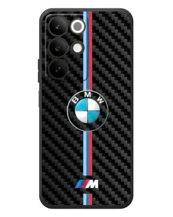 Чохол для Realme C85 з картинкою «Емблема BMW та карбон»