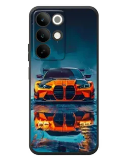 Чохол для Realme C85 з картинкою «BMW — золота емблема»