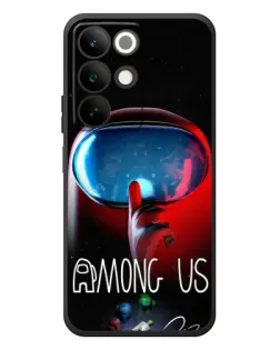 Чохол для Realme C85 з картинкою «Червоний імпостер — макро»