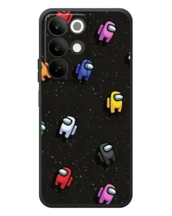Чохол для Realme C85 з картинкою «Космічний патерн Among Us»