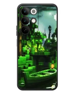 Чохол для Realme C85 з картинкою «Minecraft лісовий пейзаж»