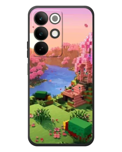 Чохол для Realme C85 з картинкою «Рожеве дерево Minecraft» Чохол для Realme C85 з картинкою «Рожеве дерево Minecraft»
