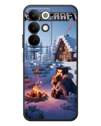 Чохол для Realme C85 з картинкою «Зимовий Minecraft» Чохол для Realme C85 з картинкою «Зимовий Minecraft»