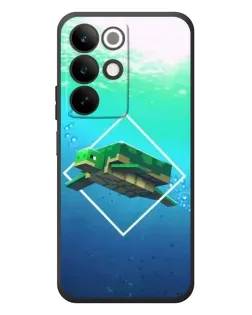 Чохол для Realme C85 з картинкою «Черепаха Minecraft»