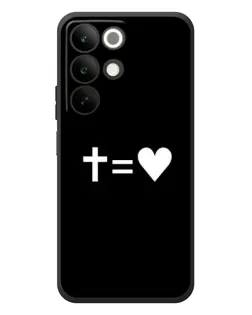 Чохол для Realme C85 з картинкою «Хрест та Серце»