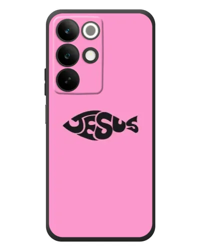 Чохол для Realme C85 з картинкою «Рожевий символ Jesus» Чохол для Realme C85 з картинкою «Рожевий символ Jesus»