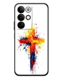 Чохол для Realme C85 з картинкою «Акварельний хрест»