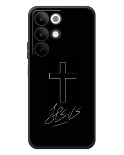 Чохол для Realme C85 з картинкою «Графічний хрест Jesus»