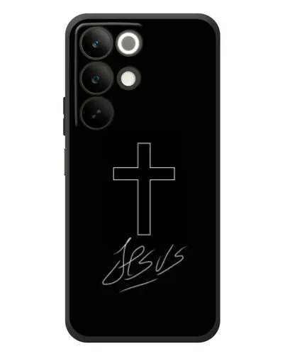 Чохол для Realme C85 з картинкою «Графічний хрест Jesus» Чохол для Realme C85 з картинкою «Графічний хрест Jesus»