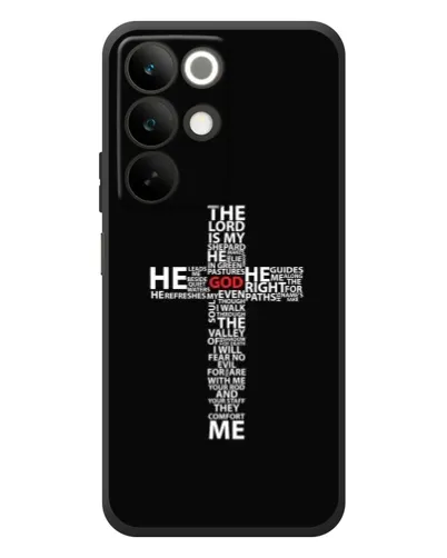 Чохол для Realme C85 з картинкою «Текстовий хрест» Чохол для Realme C85 з картинкою «Текстовий хрест»
