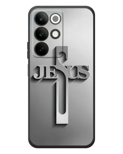 Чохол для Realme C85 з картинкою «Металевий хрест Jesus» Чохол для Realme C85 з картинкою «Металевий хрест Jesus»
