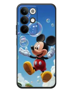 Чохол для Realme C85 з картинкою «Mickey та мильні бульбашки»