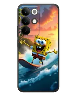 Чохол для Realme C85 з картинкою «Губка Боб серфінгіст»