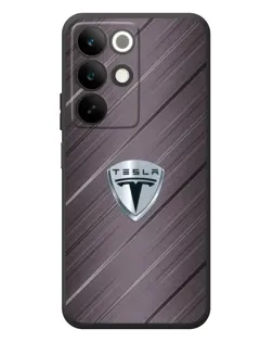 Чохол для Realme C85 з картинкою «Металева текстура Tesla»