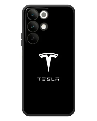 Чохол для Realme C85 з картинкою «Tesla White Logo» Чохол для Realme C85 з картинкою «Tesla White Logo»