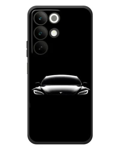 Чохол для Realme C85 з картинкою «Фари Tesla Night» Чохол для Realme C85 з картинкою «Фари Tesla Night»