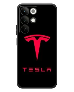 Чохол для Realme C85 з картинкою «Tesla Red Logo»