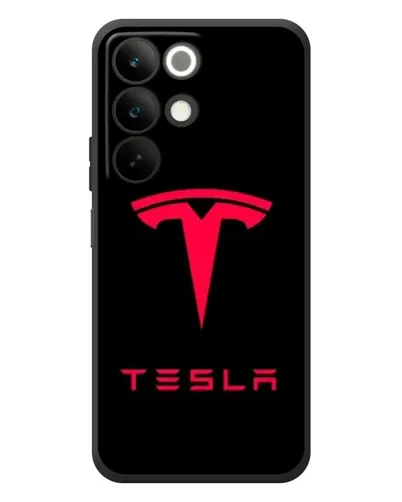 Чохол для Realme C85 з картинкою «Tesla Red Logo» Чохол для Realme C85 з картинкою «Tesla Red Logo»