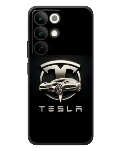 Чохол для Realme C85 з картинкою «Tesla — срібне авто» Чохол для Realme C85 з картинкою «Tesla — срібне авто»