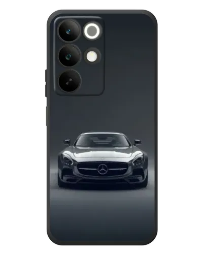 Чохол для Realme C85 з картинкою «Mercedes на чорному»