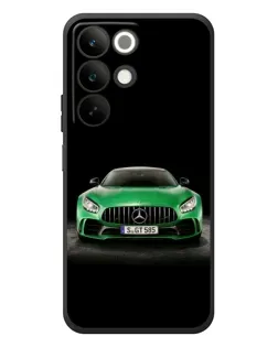 Чохол для Realme C85 з картинкою «Mercedes — неоновий лого»