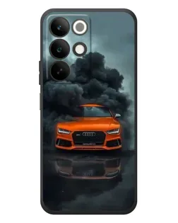 Чохол для Realme C85 з картинкою «Audi у хмарах диму»