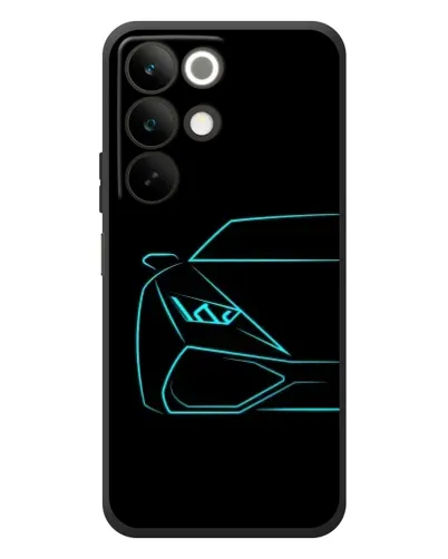 Чехол для Realme C85 с картинкой «Голубой силуэт Lamborghini» Чехол для Realme C85 с картинкой «Голубой силуэт Lamborghini»