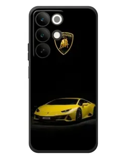 Чехол для Realme C85 с картинкой «Lamborghini желтый акцент»
