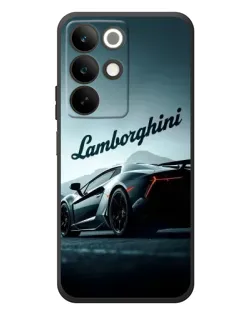 Чехол для Realme C85 с картинкой «Классическая надпись Lamborghini»