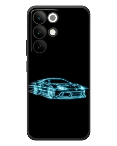 Чехол для Realme C85 с картинкой «Неоновый контур Lamborghini» Чехол для Realme C85 с картинкой «Неоновый контур Lamborghini»