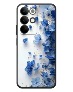 Чохол для Realme C85 з картинкою «Блакитний квітковий каскад»