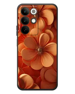 Чохол для Realme C85 з картинкою «Помаранчева макро квітка»