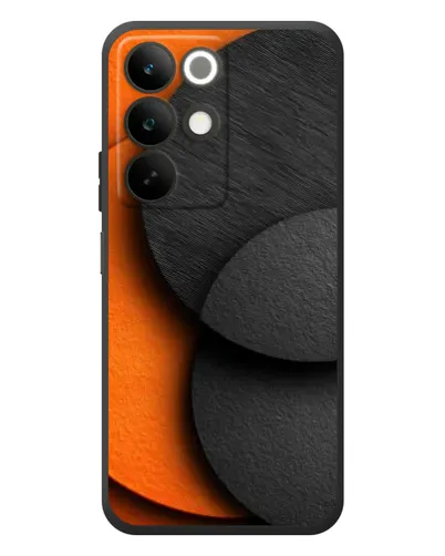 Чохол для Realme C85 з картинкою «Геометрія помаранчевих кіл»