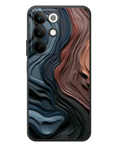 Чохол для Realme C85 з картинкою «Кольорові хвилі каньйону»