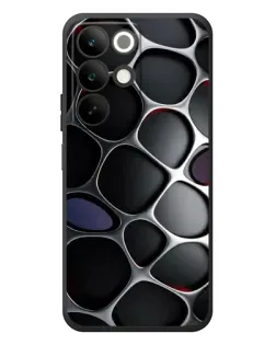 Чохол для Realme C85 з картинкою «Об'ємна темна решітка»
